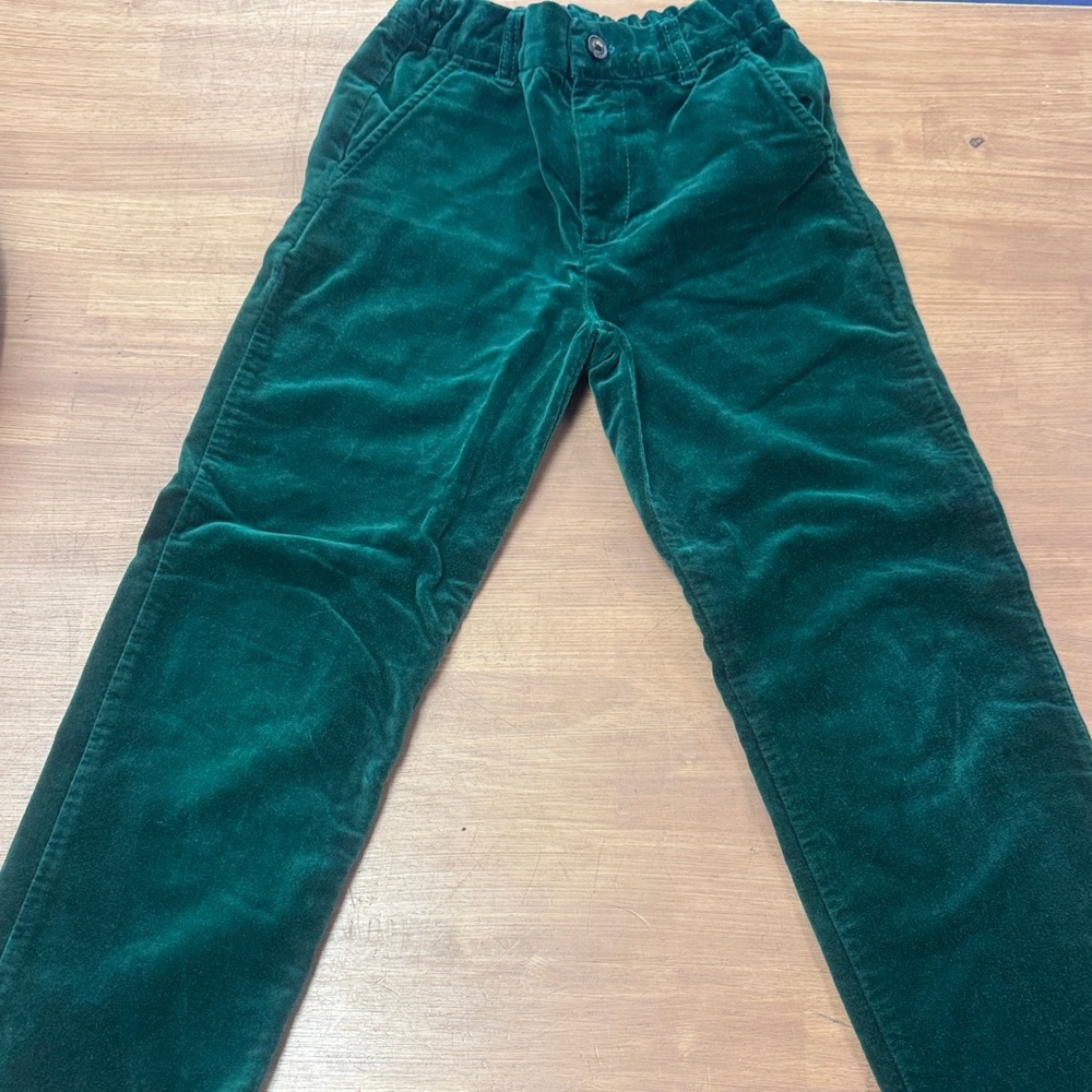 Gymboree Green Velvet Boys Pants